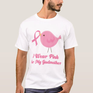 Camiseta Eu visto o rosa para minha madrinha