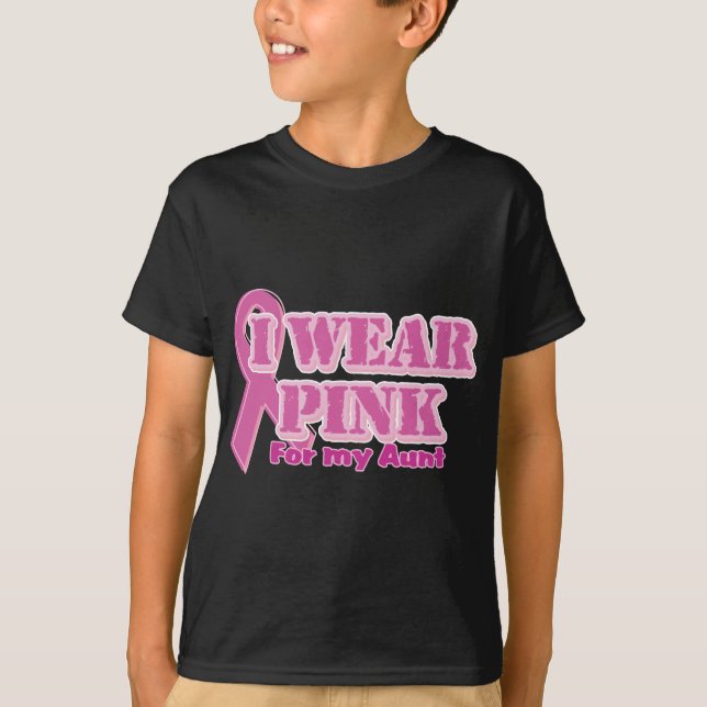 Camiseta Eu visto o rosa para minha tia (Frente)