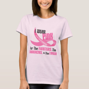 Camiseta Eu visto o rosa para os SOBREVIVENTES dos
