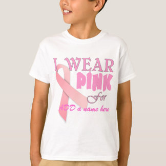 Camiseta Eu visto o rosa para Tempate conhecido para o