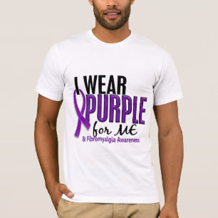 Camiseta Eu visto o roxo para MIM a fibromialgia 10