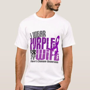Camiseta Eu visto o roxo para minha doença de Crohn da