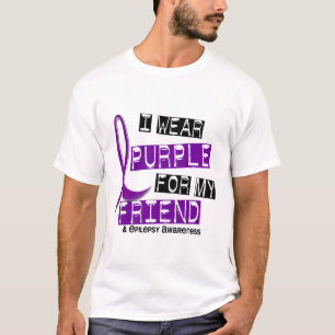 Camiseta Eu visto o roxo para minha epilepsia do amigo 37