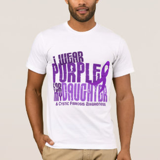 Camiseta Eu visto o roxo para minha fibrose cística da