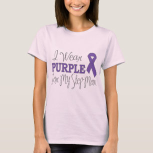 Camiseta Eu visto o roxo para minha madrasta (a fita roxa)