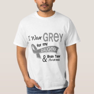 Camiseta Eu visto o tumor cerebral da filha do cinza 42