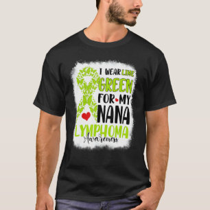Camiseta Eu Visto o Verde limão Nana Linfoma Conscientizaçã