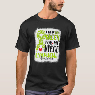 Camiseta Eu Visto o Verde limão Niece Linfoma Consciência M