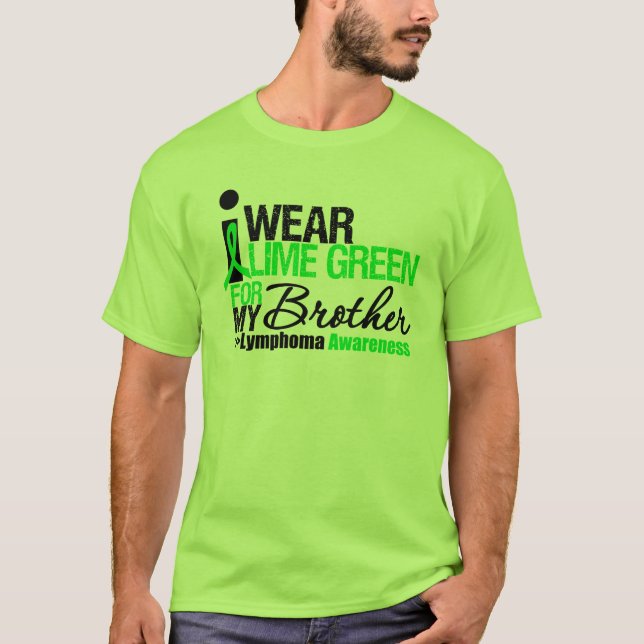 Camiseta Eu visto o verde limão para meu irmão (Frente)