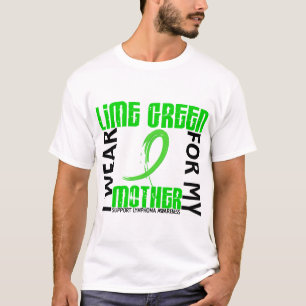 Camiseta Eu visto o verde limão para meu linfoma da mãe 4