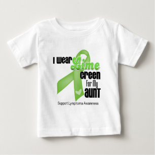 Camiseta Eu visto o verde limão para minha tia - linfoma