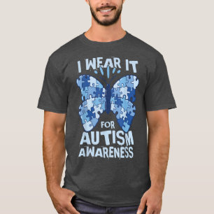 Camiseta Eu visto para a consciência do autismo