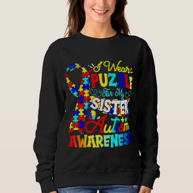 Camiseta Eu Visto Quebra-cabeça para a consciência da minha (Frente)
