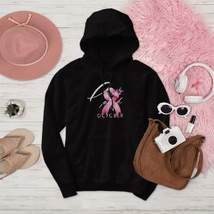 Camiseta Eu Visto Rosa em outubro Sensibilização para o Can