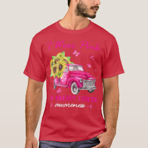Camiseta Eu Visto Rosa Para A Consciência Do Cancer Da Mama