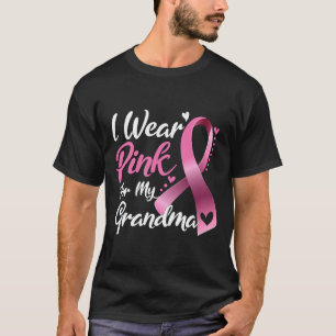 Camiseta Eu Visto Rosa Para A Consciência Do Cancer Da Minh
