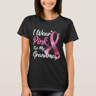 Camiseta Eu Visto Rosa Para A Consciência Do Cancer Da Minh
