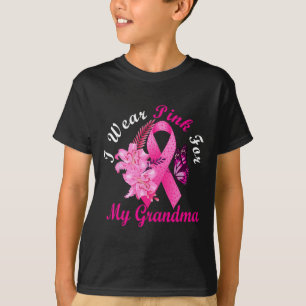 Camiseta Eu Visto Rosa Para A Consciência Do Cancer Da Minh