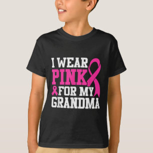 Camiseta Eu Visto Rosa Para A Consciência Do Cancer Da Minh