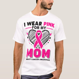 Camiseta Eu Visto Rosa Para A Consciência Do Cancer Da Minh