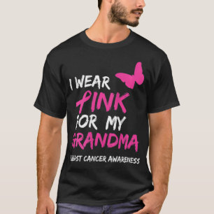Camiseta Eu Visto Rosa para a minha Fita de câncer de mama 