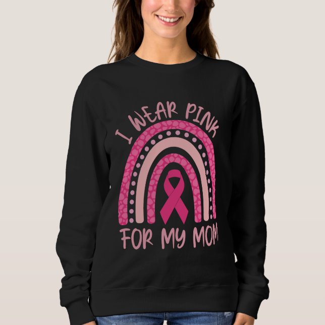 Camiseta Eu Visto rosa para a minha mãe (Frente)