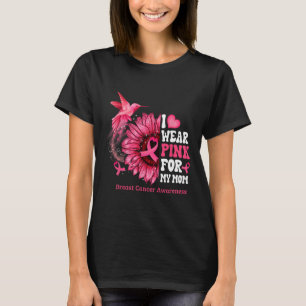 Camiseta Eu Visto Rosa Para A Minha Mãe Breas De Beija-Páss