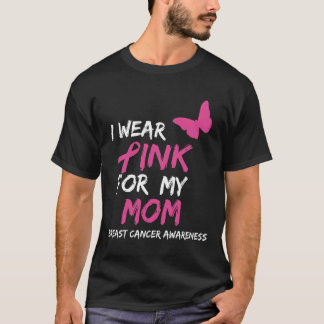 Camiseta Eu Visto Rosa Para A Minha Mãe Cancer De Sensibili
