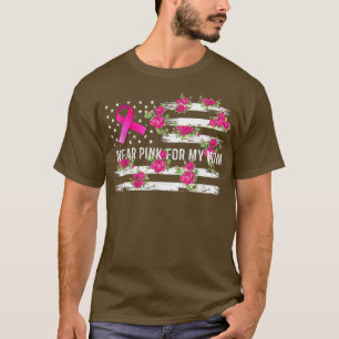 Camiseta Eu Visto Rosa Para A Minha Mãe Cancer De Sensibili