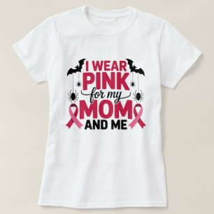 Camiseta Eu Visto rosa para a minha mãe e eu consciência