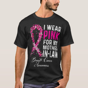 Camiseta Eu Visto Rosa Para A Minha Mãe Em Direito Cancer D