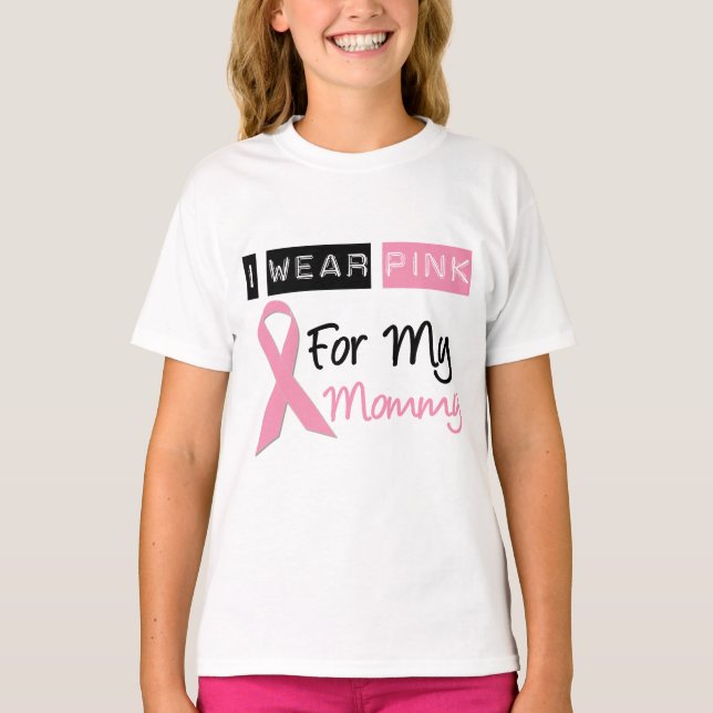Camiseta Eu Visto Rosa Para A Minha Mamãe (Frente)