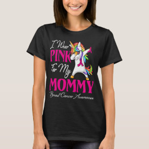 Camiseta Eu Visto Rosa Para A Minha MAMÃE Família Fita Com