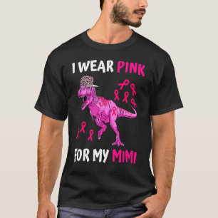 Camiseta Eu Visto Rosa para a Minha Mimi em outubro Nós Ves