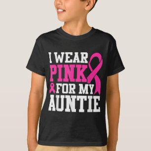 Camiseta Eu Visto Rosa Para A Minha Tia Conhecimento Do Can