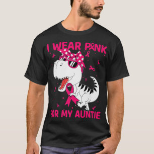 Camiseta Eu Visto Rosa Para A Minha Tia Conhecimento Do Can