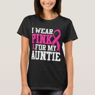 Camiseta Eu Visto Rosa Para A Minha Tia Conhecimento Do Can