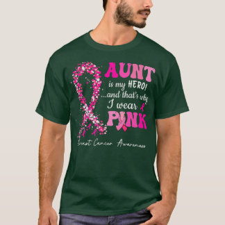 Camiseta Eu Visto Rosa Para A Minha Tia Fita Fita Fita Cora