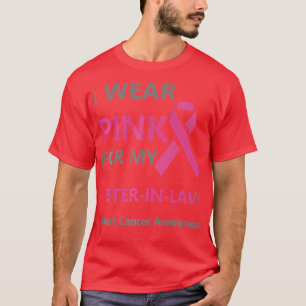 Camiseta Eu Visto Rosa Para Meu Conhecimento De Cancer Da M