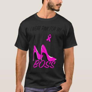 Camiseta Eu Visto Rosa Para Minha Chefe Fita Fita Melanina