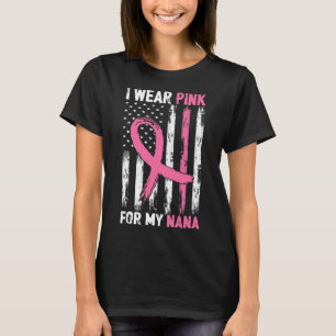 Camiseta Eu Visto Rosa Para Minha Consciência Do Cancer Da