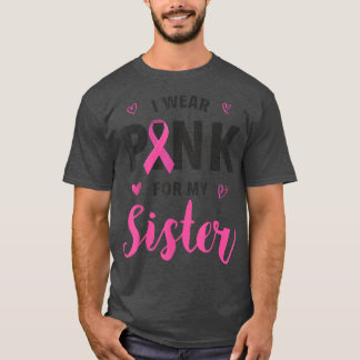 Camiseta Eu Visto Rosa Para Minha Consciência Do Cancer Da 