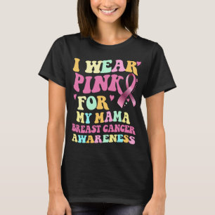 Camiseta Eu Visto Rosa Para Minha Consciência Do Cancer Da 