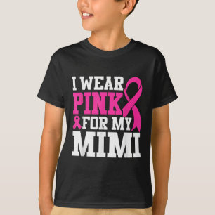 Camiseta Eu Visto Rosa Para Minha Consciência Do Cancer Mim
