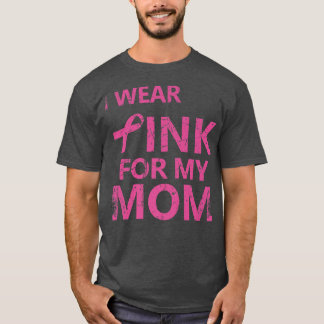 Camiseta Eu Visto Rosa Para Minha Mãe Cancer Consciência 1