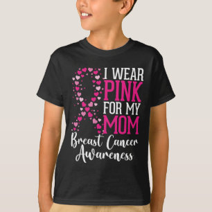 Camiseta Eu Visto Rosa Para Minha Mãe Cancer Saber Hein