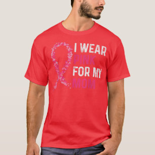 Camiseta Eu Visto Rosa Para Minha Mãe Cancer Sensibilização