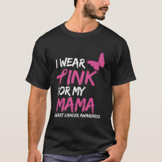 Camiseta Eu Visto Rosa Para Minha Mãe Cancer Sensibilização