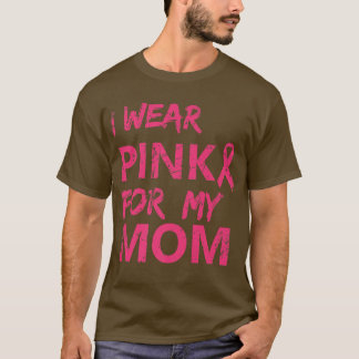 Camiseta Eu Visto Rosa Para Minha Mãe Sensibilização Para O