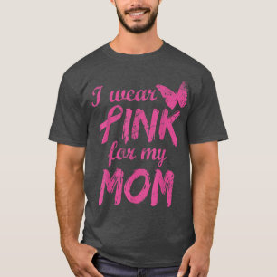 Camiseta Eu Visto Rosa Para Minha Mãe Sensibilização Para O